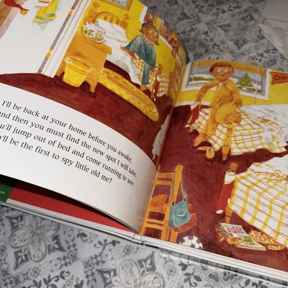 Vtg CCA & B Elf on a Shelf Boy 12 In Doll Brown Hair Blue Eyes With Book In Box - Picture 10 of 13